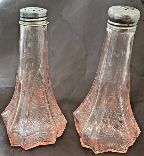 Vintage pink depression glass - vintage,