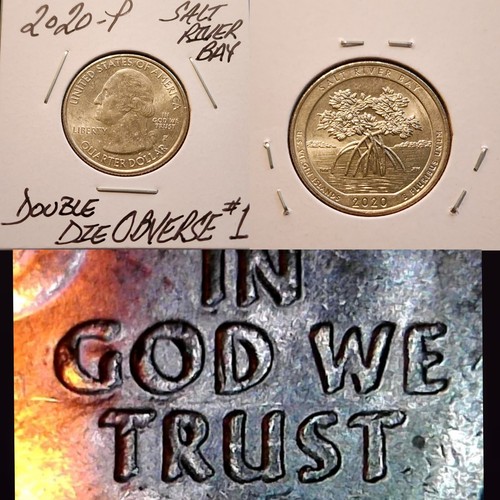 Double die obverse - die, obverse"